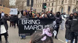 “Bring him home!” Protesters demand the release of Marcus Fakana who was jailed in Dubai over a holiday romance