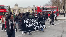 Protest Bring Marcus Fakana Home in Central London