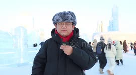 Exploring world's largest ice-and-snow theme park