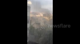 Palestine: A fire broke out in a Palestinian home in the Jenin refugee camp in the West Bank amidst the ongoing Palestinian Authority forces’ crackdown against resistance groups in the camp