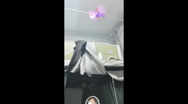 Chinese college students enjoy playing with flying toy fairy