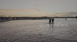 January 2, 2025 sunset at jacuípe beach in Camaçari Bahia Brazil