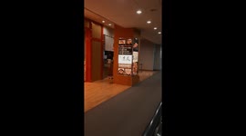Last opportunity to enjoy some tasty sushi in Tokyo Airport, Japan.
