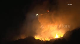 US, Niagara Falls: Pacific Palisades Lachman Fire Threatens Homes Part 2