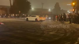 US, Los Angeles: Vermont Vista New Year Street Takeover