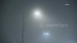 US, Los Angeles: Granada Hills Fog