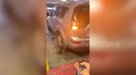 Woman accidentally enters identical car after key fob unlocks wrong vehicle
