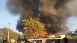 Fire rips through electric vehicle warehouse in India