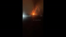 Flames Engulf Vacant Virginia Intermont College