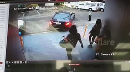 Automatic car park barrier closes on woman‘s head