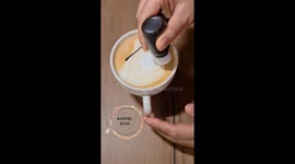 Easy latte art at home, without spending a lot of time. Easy latte art at home ❤️
