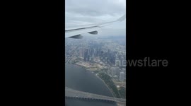 Hong Kong: A passenger spotted a giant inflatable Nailong on the ground through the airplane window