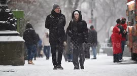 US: Winter Storm Blankets New York City In Snow