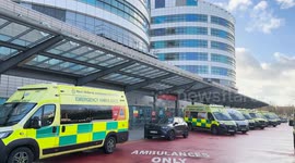 Hospital declares ’critical incident' as 15 ambulances queue outside A&E