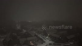 UK: Heavy Snow Across Greater Manchester