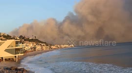 Wildfire Rages in Pacific Palisades, Thousands Evacuate as High Winds Fuel Blaze