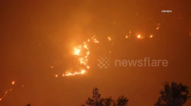 US, Los Angeles: Sylmar Hurst Fire Part 2 With Sound On Tape