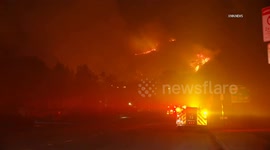 US, Los Angeles: Sylmar Hurst Fire