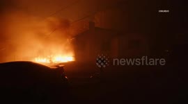 US, Los Angeles: Altadena Eaton Fire Overnight Wildfire Part 6