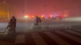 California Wildfire: Senior Residents Evacuated From Home