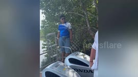 British tourists scream as speedboat crashes into trees in Thailand