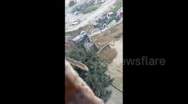 West Bank: Israeli bulldozers are demolishing the streets and infrastructure in Al-Okasha neighborhood in Tulkarm refugee camp in the West Bank