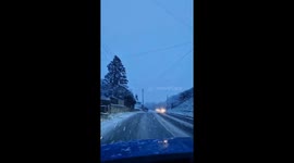 Video 1/2 Very Heavy Snow falling in Battle area East Sussex