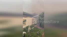 US: VCFD Firefighters Battle to Save Homes as Palisades Fire Rages