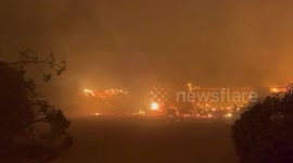 US: Eton Fire Burns Homes In Altadena