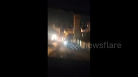 West Bank: Israeli forces are currently demolishing streets near a Palestinian Authority headquarters in Tulkarm in the West Bank