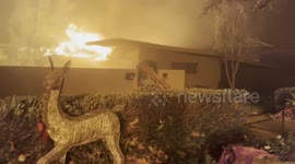 Brush fire forces evacuations in Altadena, Pasadena, and Sierra Madre