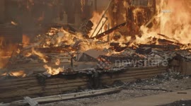 US, Los Angeles: Altadena Eaton Wildfire Rages On