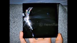 Stunning holographic butterfly created with scratch art in China