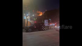 US: Sunset Fire Ignites In Hollywood Hills, Triggering Mandatory Evacuation Orders