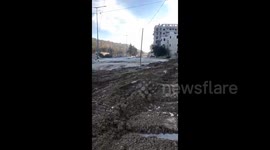 West Bank: Destruction caused by Israeli troops at the Nur Shams camp in Tulkarm in the West Bank during the ongoing offensive