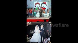 Childhood sweethearts reunite: Couple who 'married' as kids tie the knot for real 21 years later