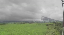 Time-lapse footage shows continued ash emissions at restive Kanlaon Volcano in the Philippines
