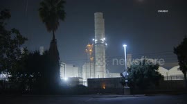 US, Los Angeles: Pasadena UNSAFE WATER ALERT at Water and Power Plant Station B ROLL