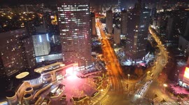China: Rush Hour Traffic in Huai'an