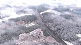 China: First Snowfall of 2025 in Cengong