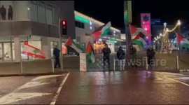 Ireland: Activists took to the streets in Ballincollig, Ireland, in solidarity with Palestine