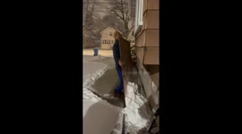 Plywood Shovel Makes Quick Work Of Driveway Snow