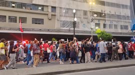 Brazil: Brazilians in Sao Paulo protest against public transportation fare increase