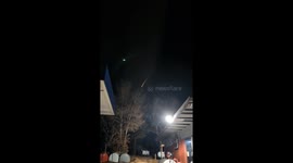 Satellite Breaks Apart In Sparkling Shower Over Sky
