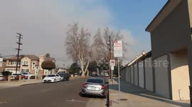Los Angeles Eaton Fire - Smoke from 3 miles away in Temple City, CA
