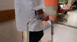 Amputee doctor struggles to save patients in Gaza amid shortages of medical supplies, fuel