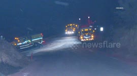 US, Los Angeles: Altadena Eaton Wildfire Flare Up
