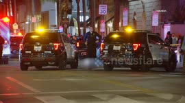 US, Los Angeles: Hollywood Multi Victim Shooting Outside Nightclub Possible Suspect in Custody on Tape