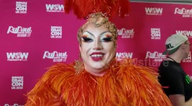 The Rupauls Drag Race Drag Queen  Choriza May gets interviewed at Dragcon 2025