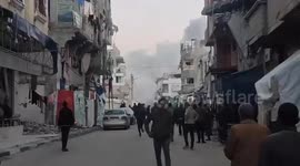 The Israeli airstrikes that targeted residential buildings in the Al-Bureij refugee camp
